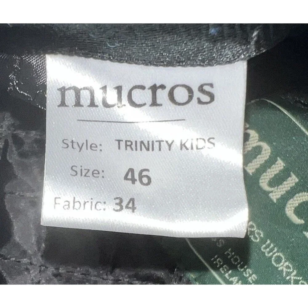 Kids Boys Wool Newsboy Cap Mucros Weavers Trinity Killarney SZ 46 SZ 5 3/4 US